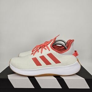 New Adidas Cloudfoam Pure 'White Preloved Scarlet Gum' Women's Shoes Size 10